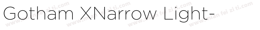 Gotham XNarrow Light字体转换